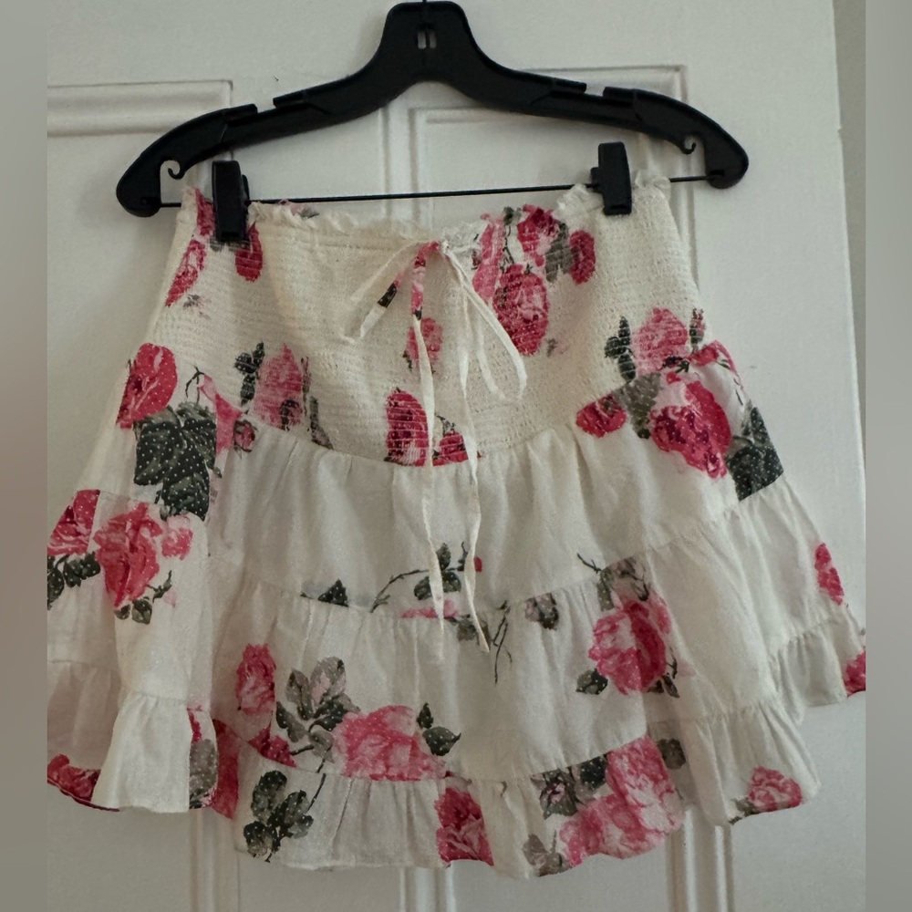 Loveshack Fancy Ruffle Miniskirt size L
